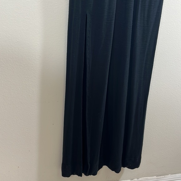 Banana Republic dress woman’s small black maxi spaghetti strap - Picture 3 of 5